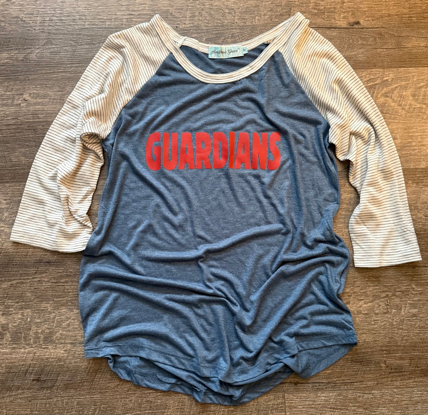 Guardians 3/4 Striped Sleeve Tee