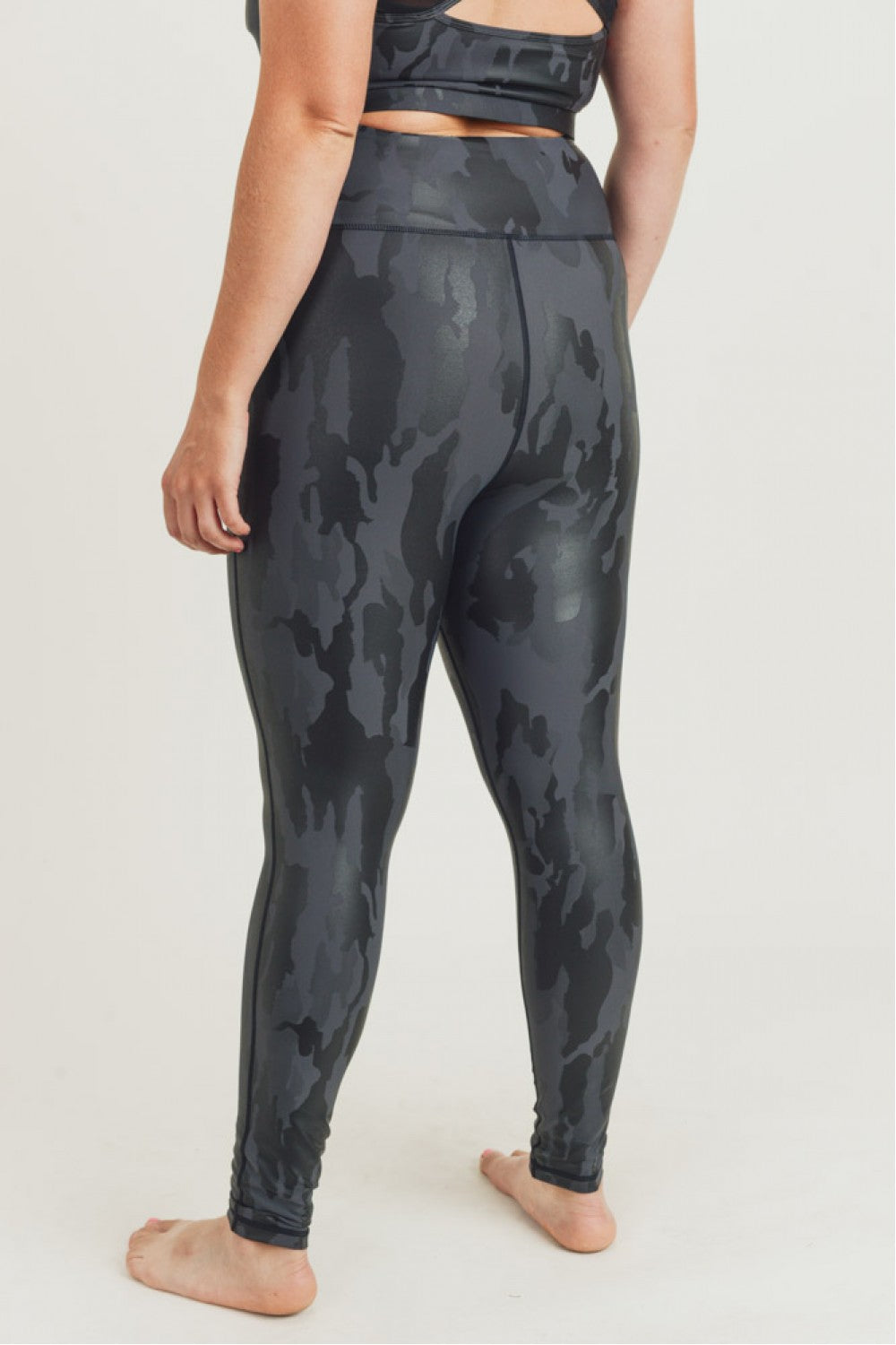 Mono B Curvy Camo Foil Highwaist Leggings