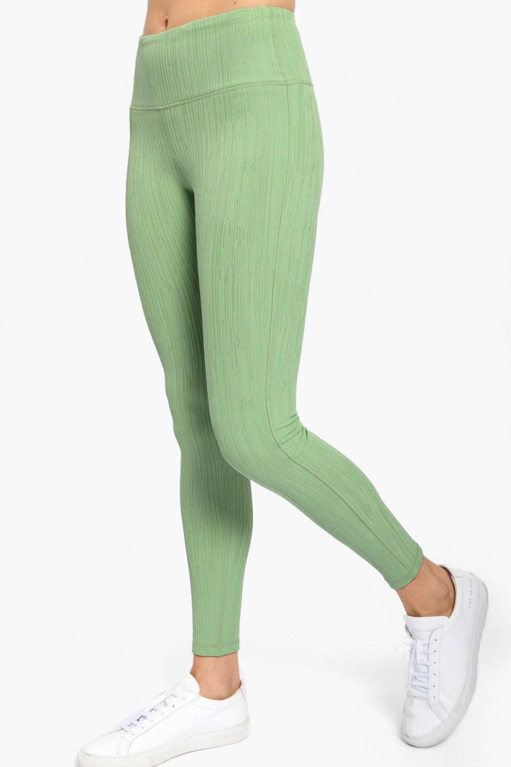 Mono B Textured Lines Jacquard TACTEL® Highwaist Leggings