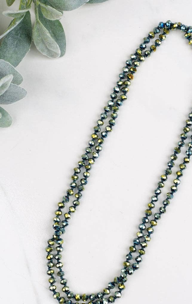 Double Wrap Beaded Necklace (Various Colors & Sizes)