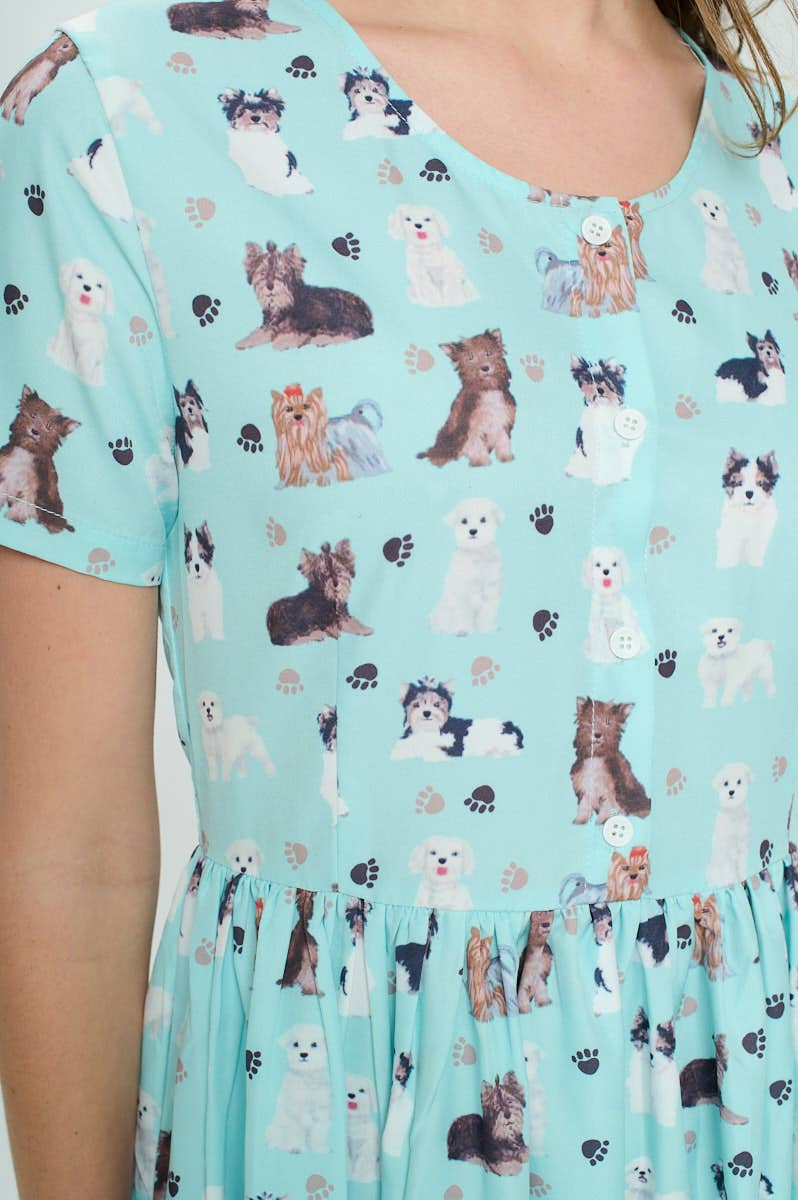 Dog Paw Print Dress