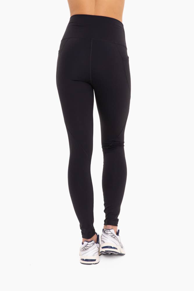 Mono B Tapered Band Essential Solid Highwaist Leggings (3 Colors)