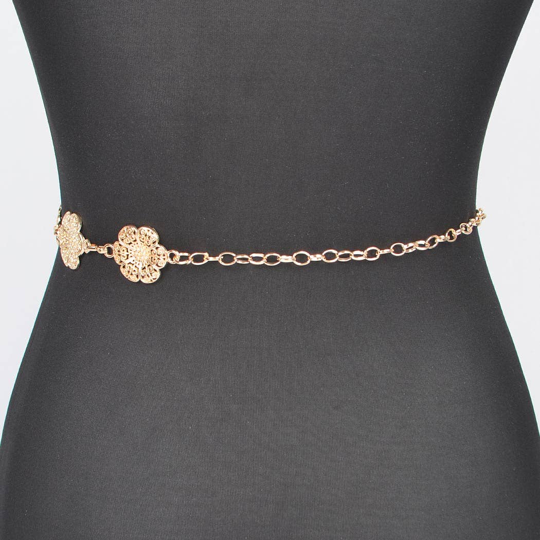 Floral Chain Belt