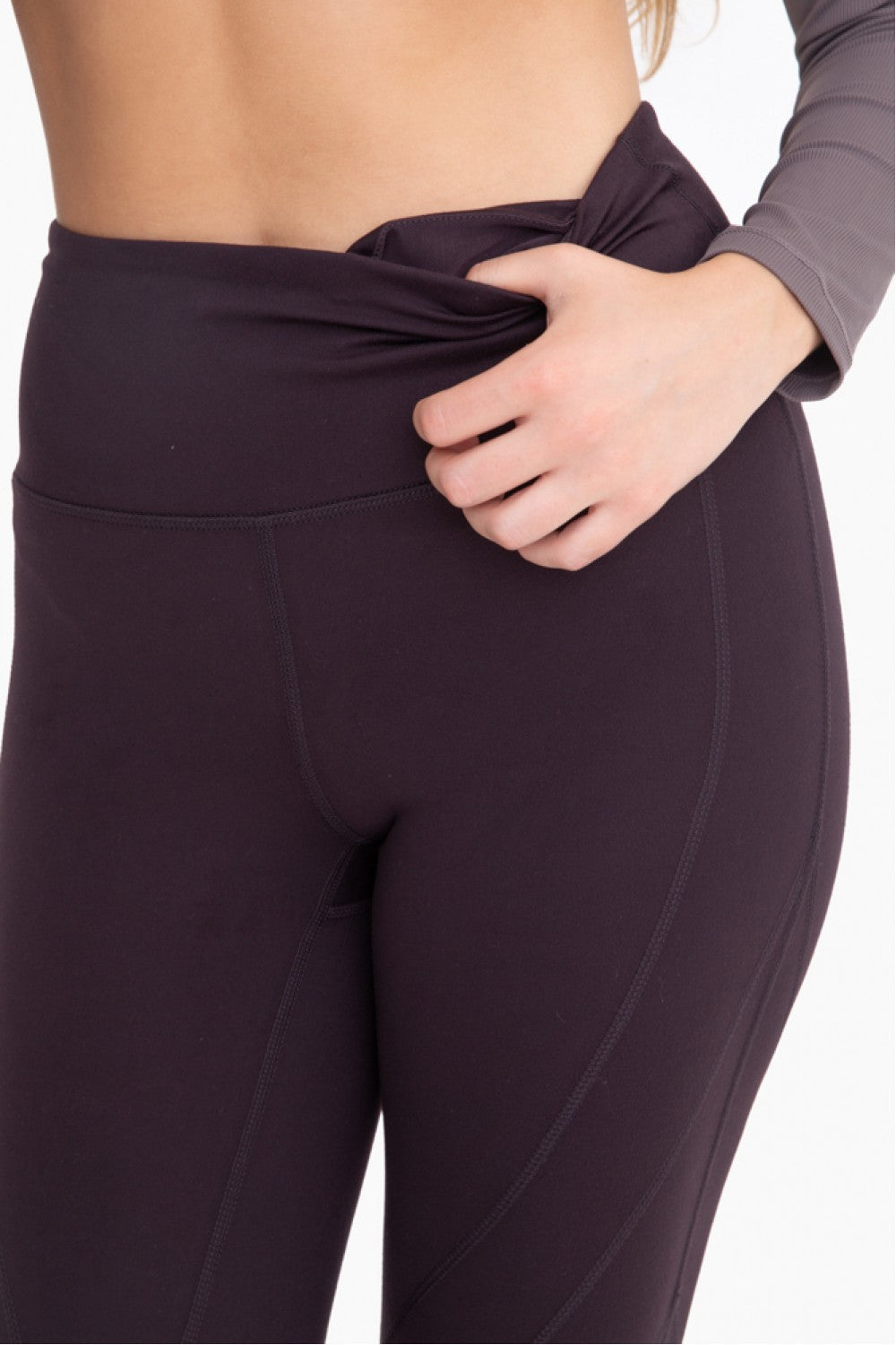 Mono B Venice High-Waist Leggings with Seam Details (2 Colors)