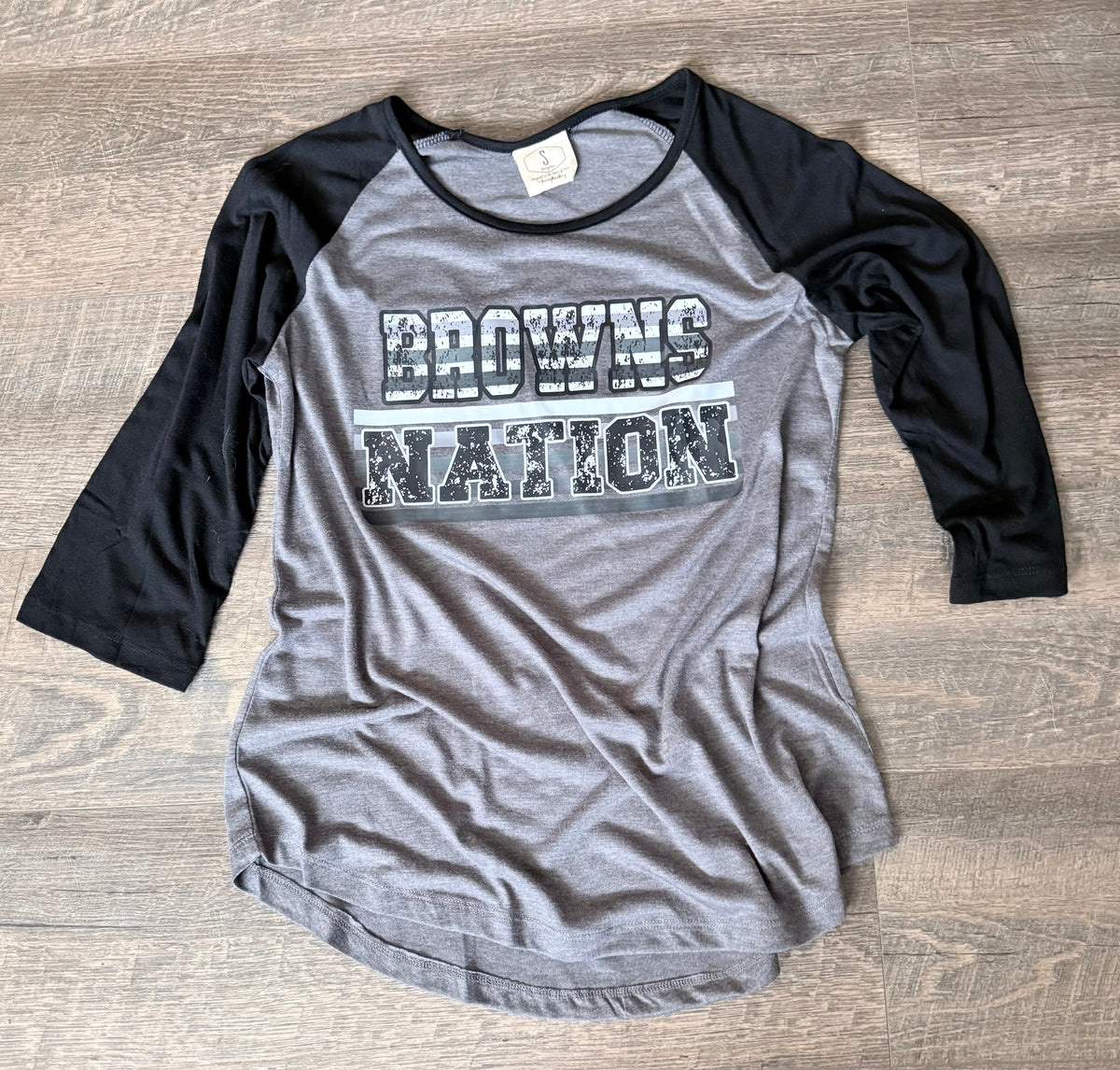 Browns Nation 3/4 Sleeve Tee