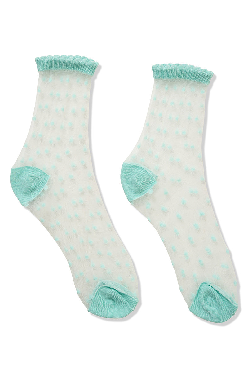 Polka Dot Sheer Socks (2 Colors)
