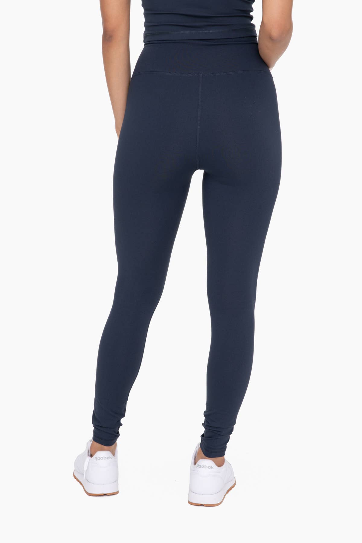 Mono B Nylon-Blend Essential Solid Leggings