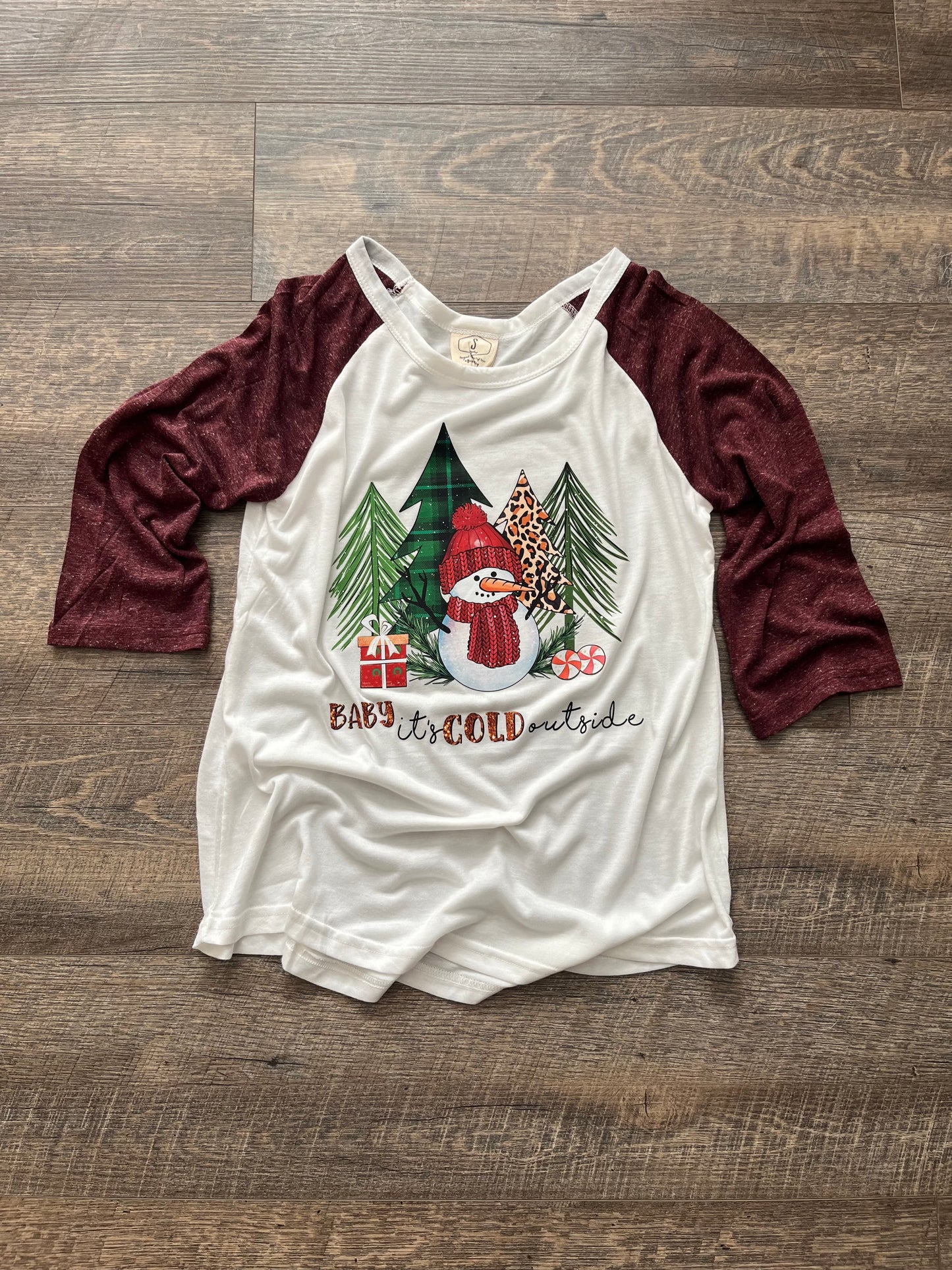 Baby It’s Cold Outside 3/4 Raglan Sleeve