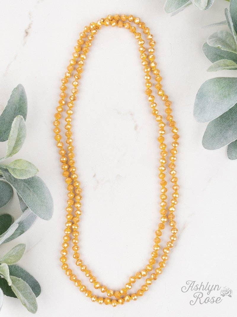 Double Wrap Beaded Necklace (Various Colors & Sizes)