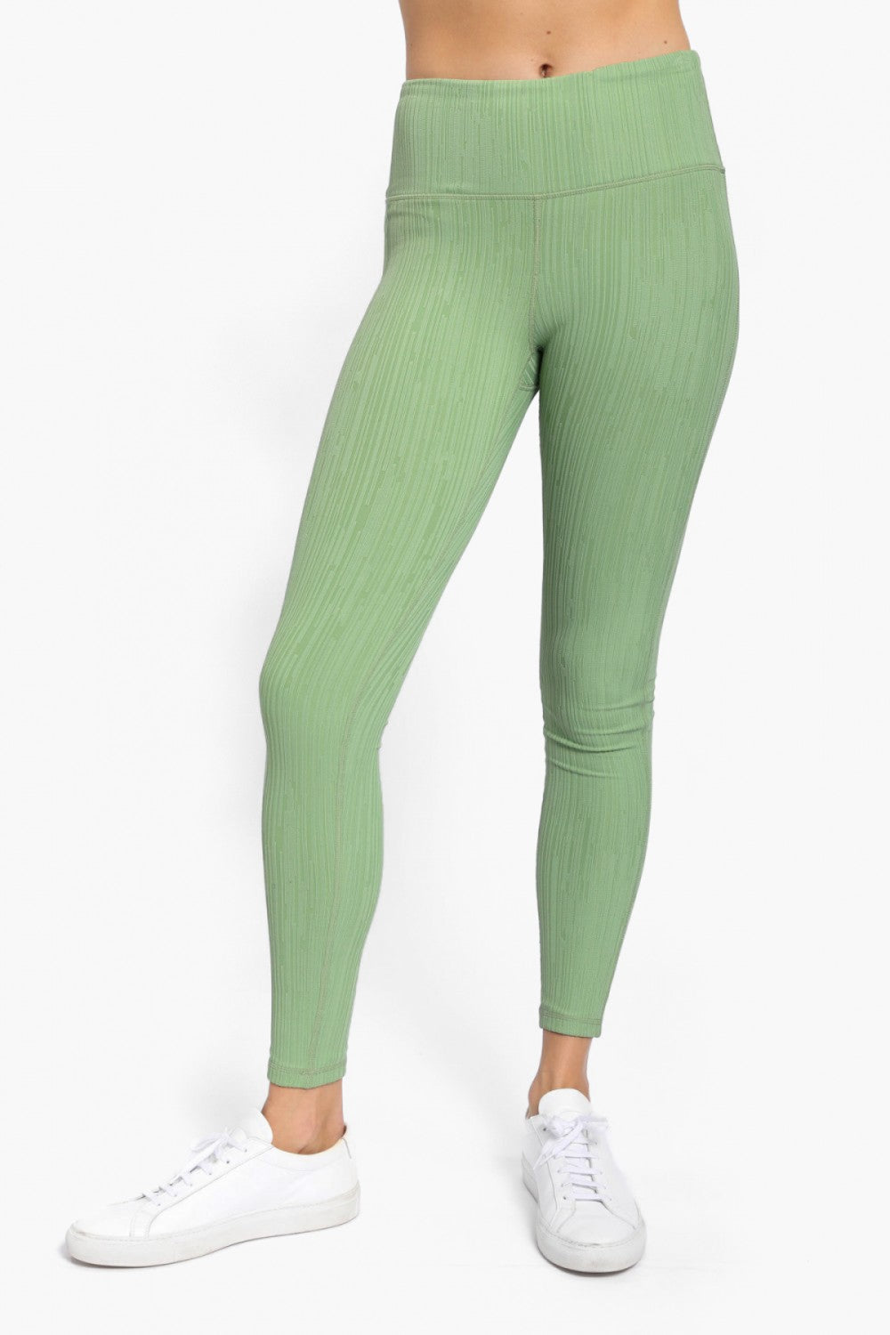 Mono B Textured Lines Jacquard TACTEL® Highwaist Leggings