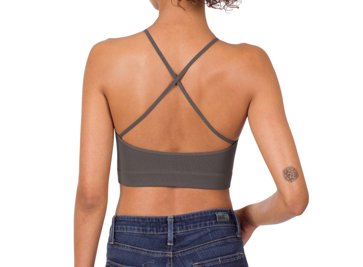 Zenana Ribbed Cropped Cami Top (2 Colors)