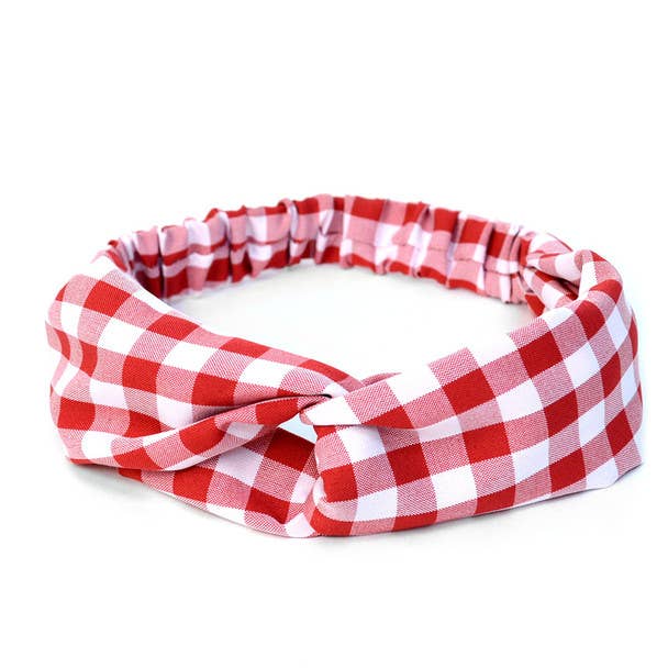 Criss Cross Headbands (6 Styles in Dark Red)