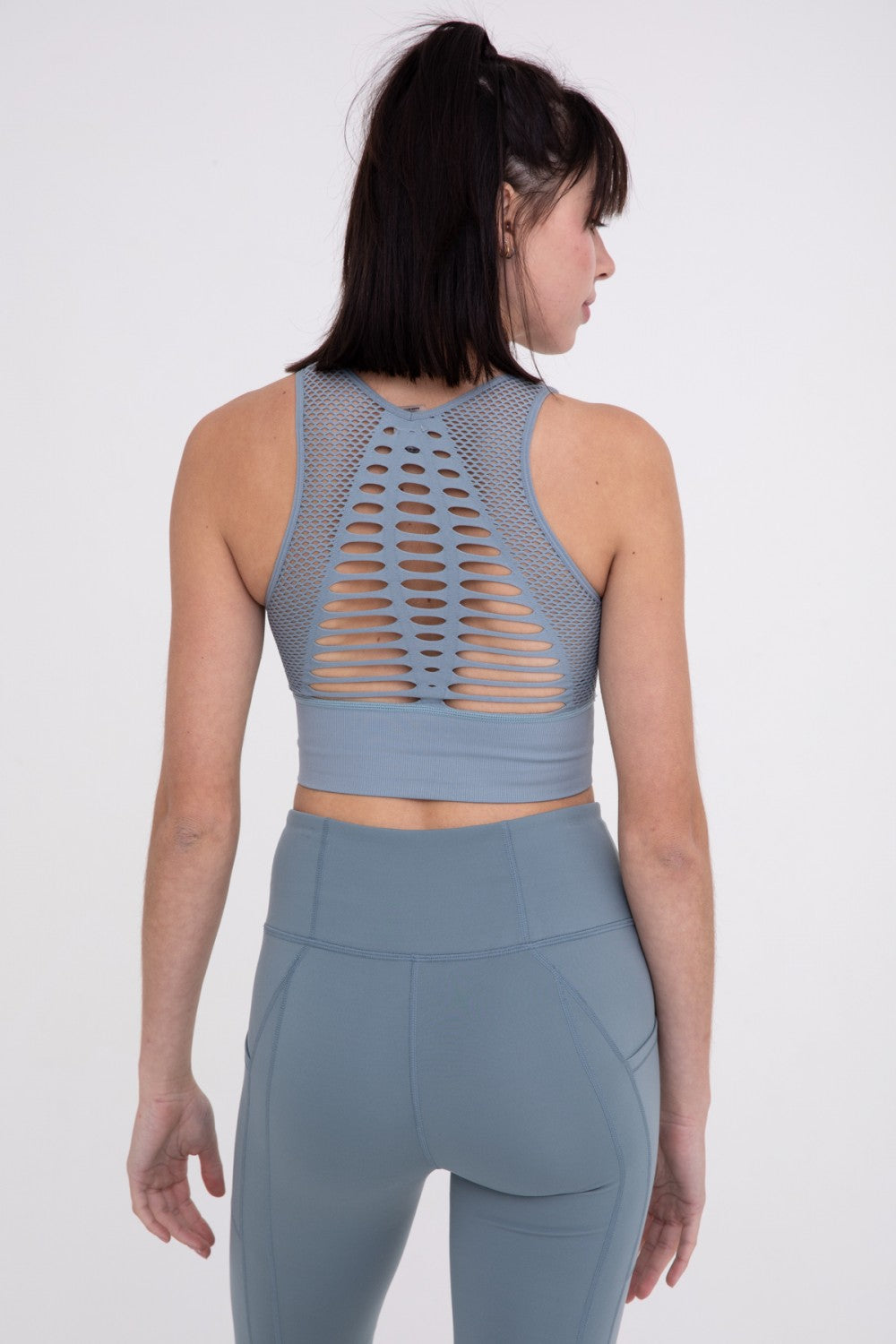 Mono B Laser Cut Seamless Sports Bra (4 Colors)