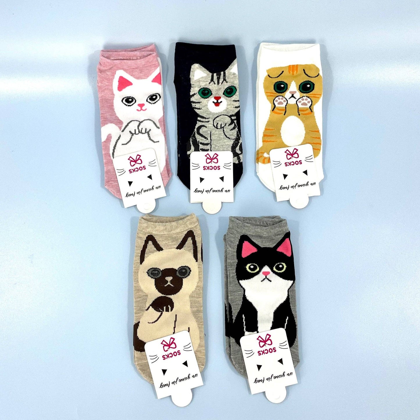 Women’s Cartoon Cat Socks (5 Styles)