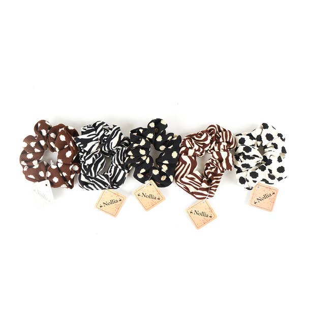Animal Print Hair Scrunchies (5 Styles)