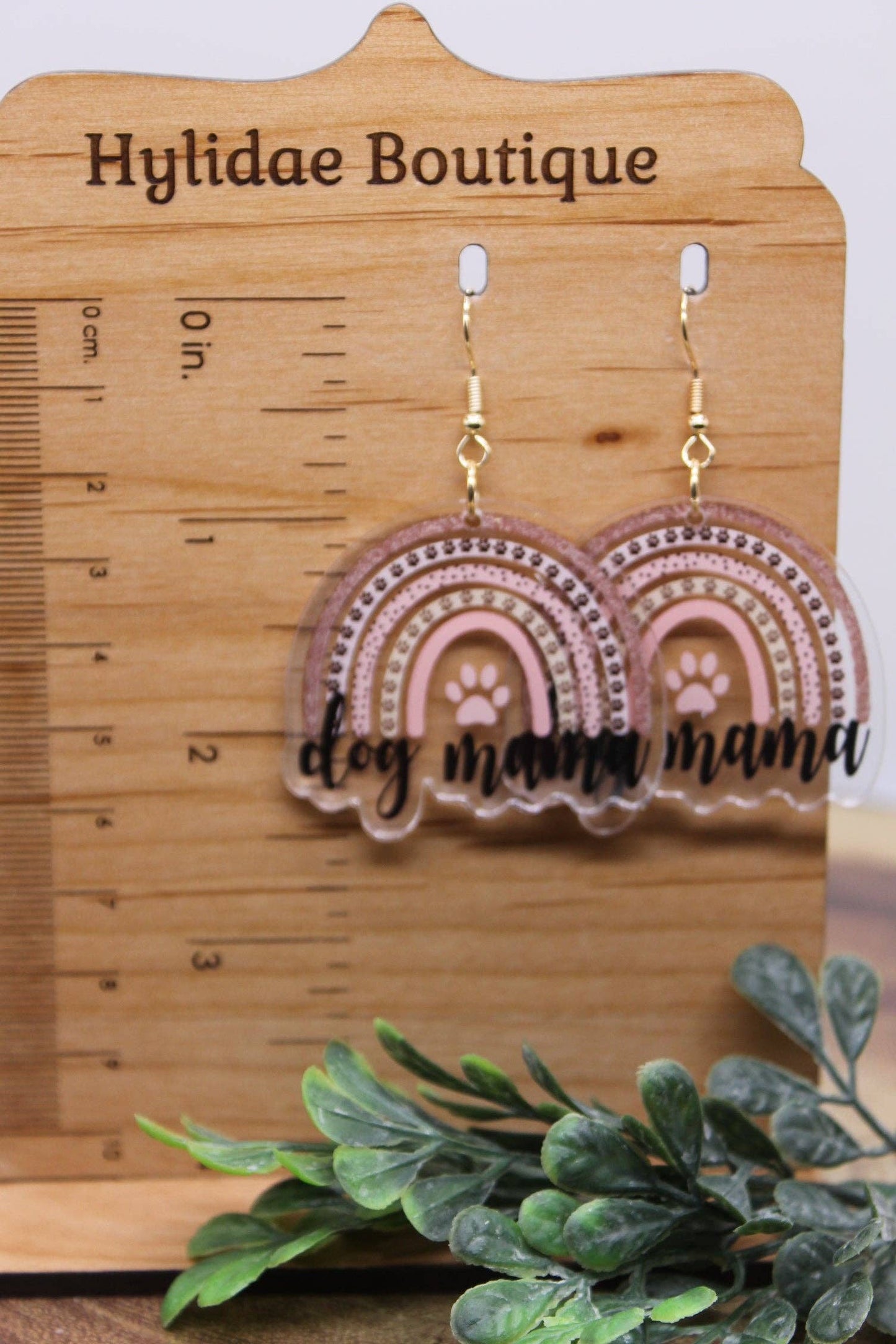 Dog Mama Rainbow Earrings