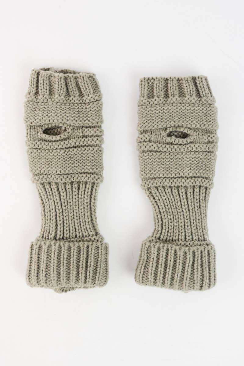 Ribbed Knit Handwarmers