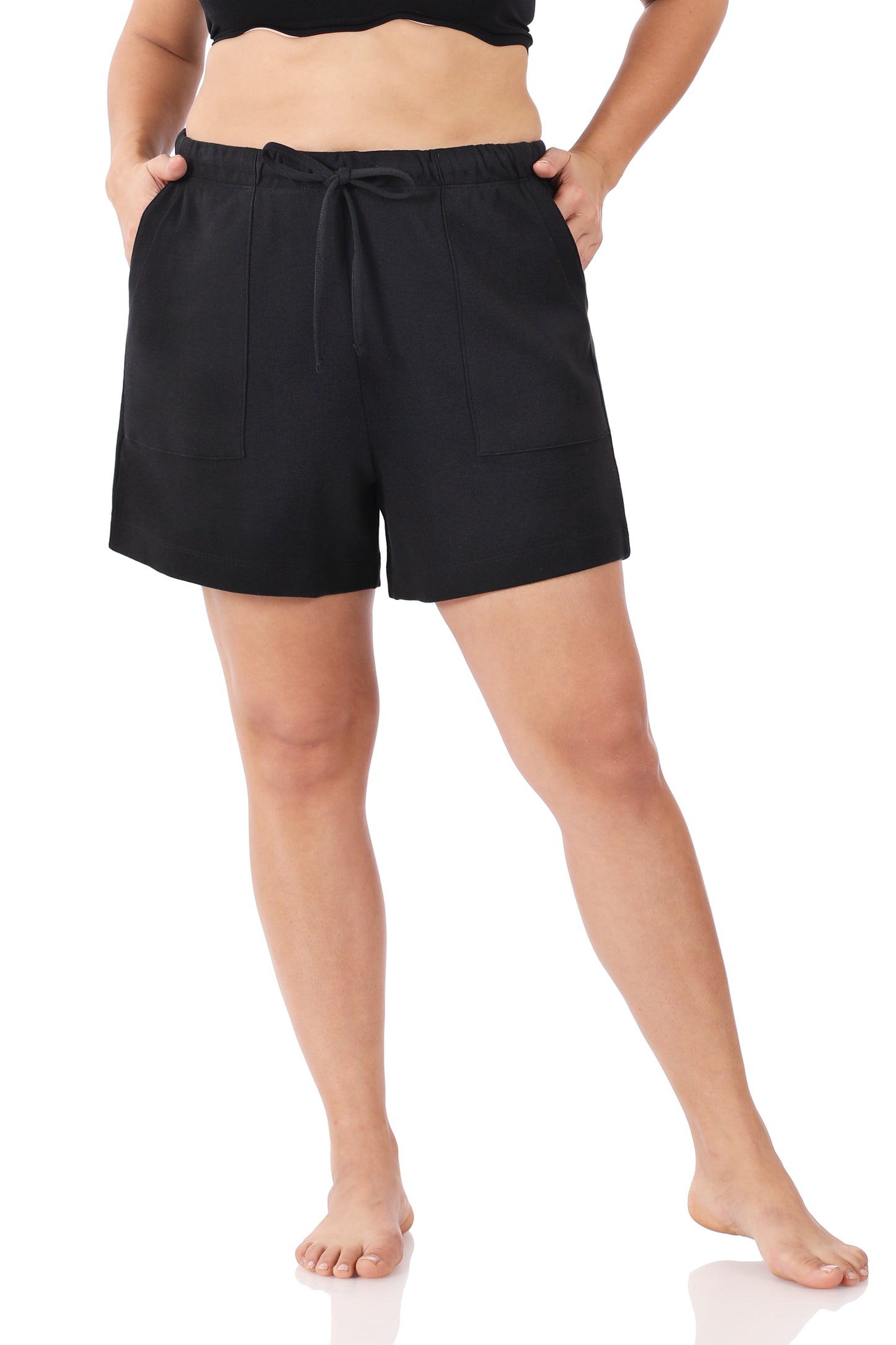 Drawstring Waist Shorts with Pockets (XS-3XL)