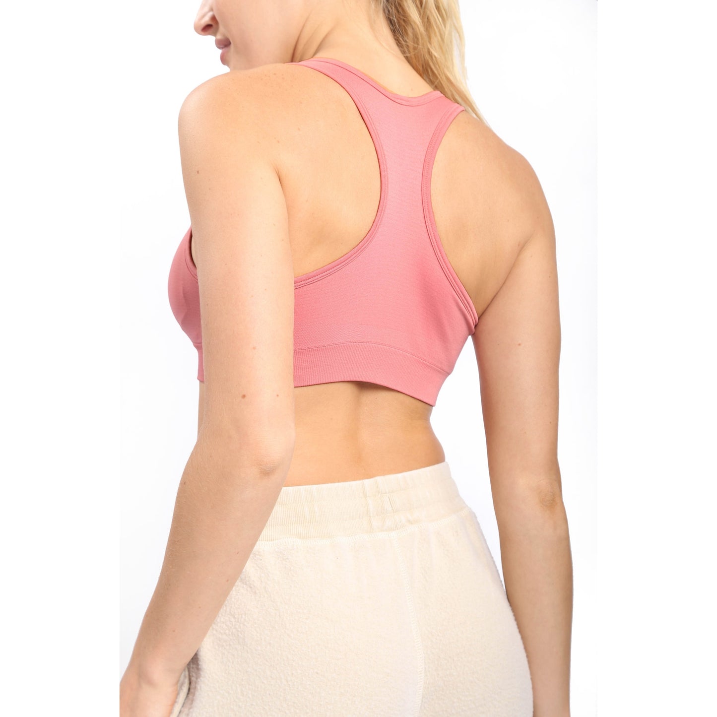 Mono B Seamless Racerback Essential Athleisure Bra