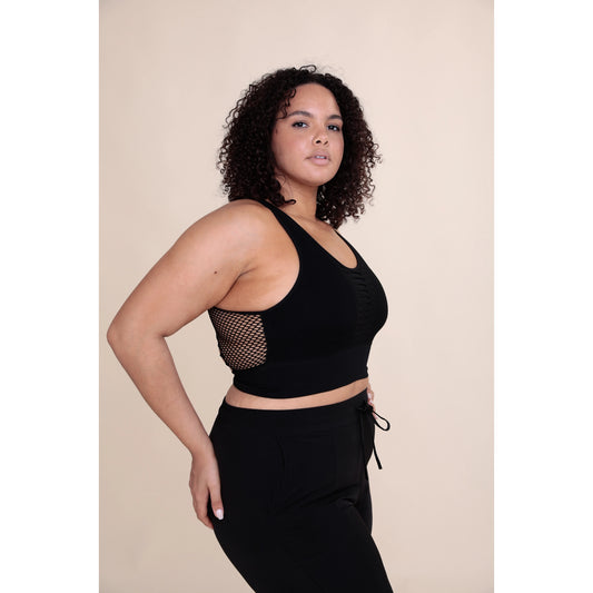 Mono B Curvy Laser Cut Seamless Sports Bra