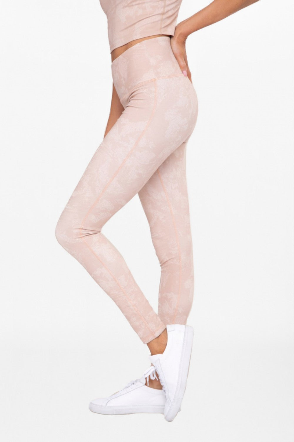 Mono B Marbled High-Waist Leggings