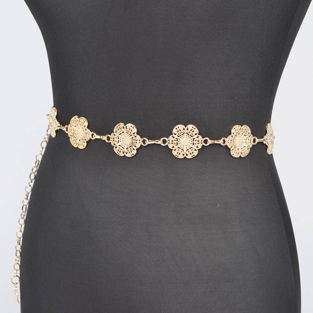 Floral Chain Belt