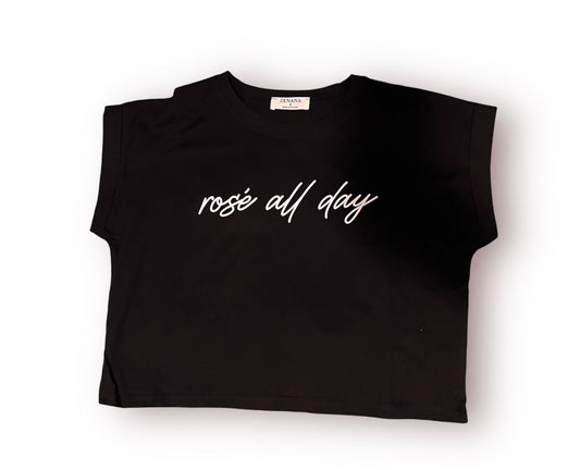 Rose All Day Crop Tee