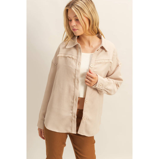 Fray Detail Shacket