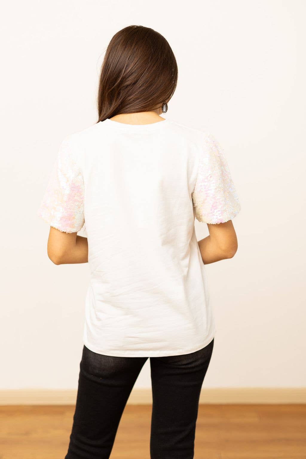 Sequin Football Princess Top