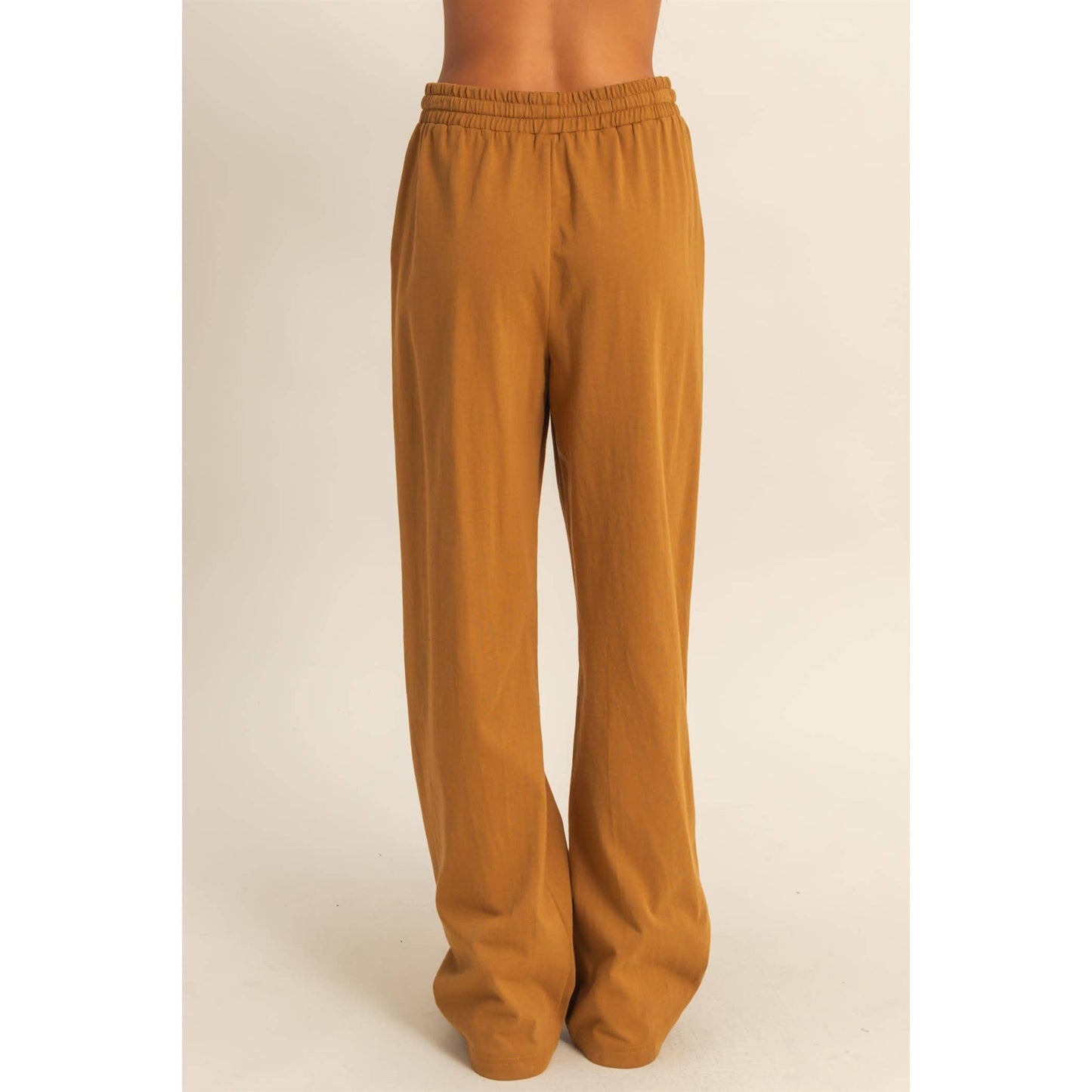 Drawstring High-Waisted Pants