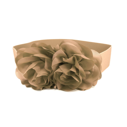 Flower Wide Stretch Belt (3 Colors)