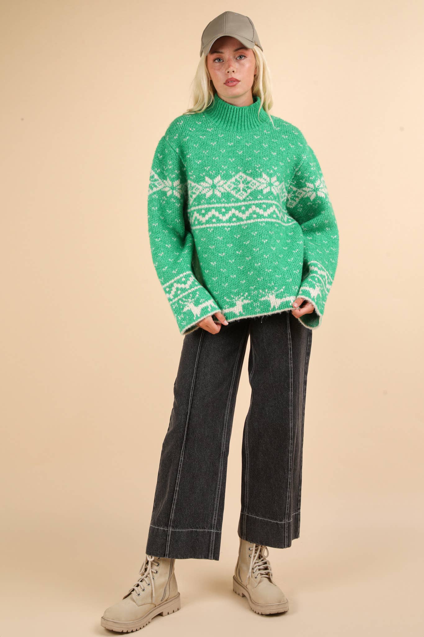 Nordic Christmas Holiday Sweater (Curvy Size)