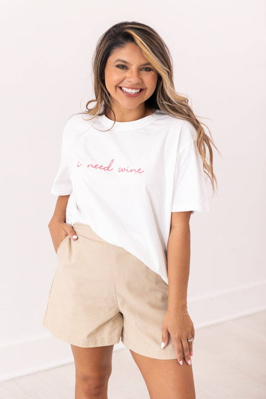 I Need Wine Tee