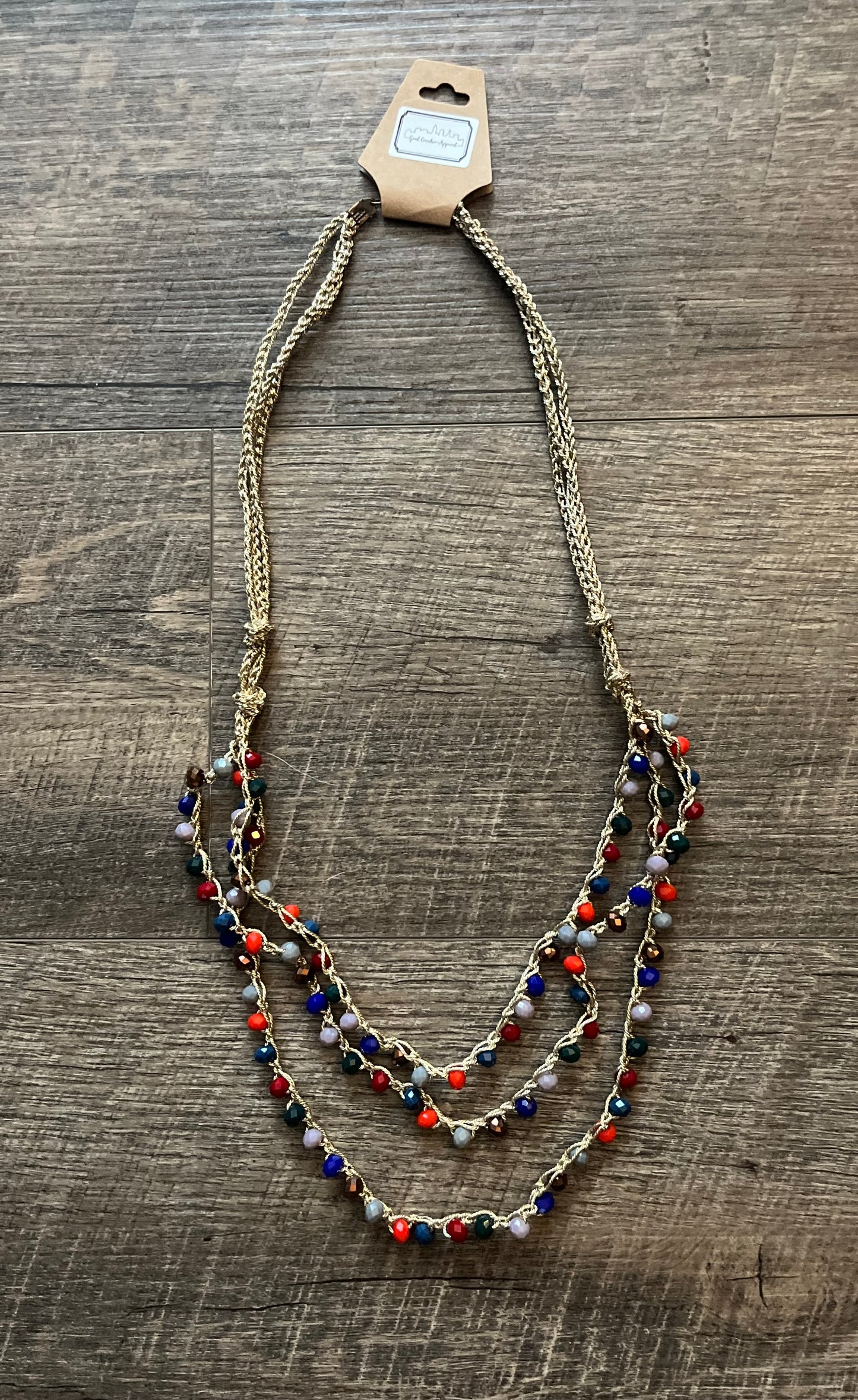 Festive Lights Layered Beaded Necklace  Set