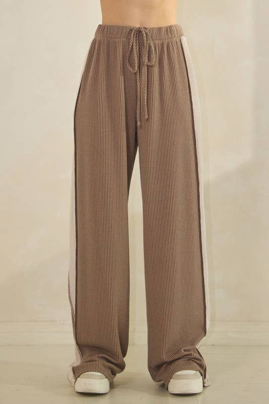 Ribbed Track Pants (2 Colors)