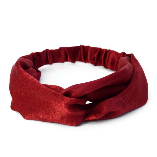 Criss Cross Headbands (6 Styles in Dark Red)