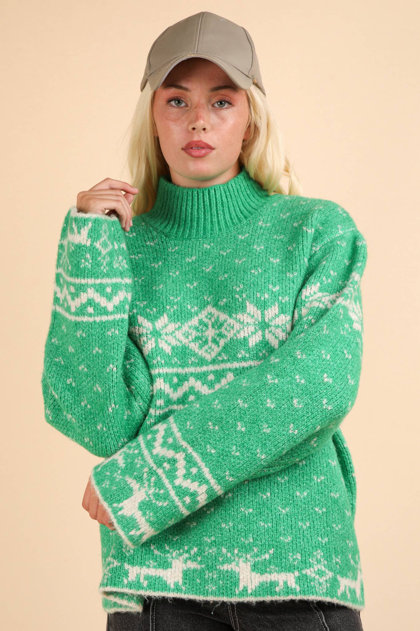 Nordic Christmas Holiday Sweater (Curvy Size)