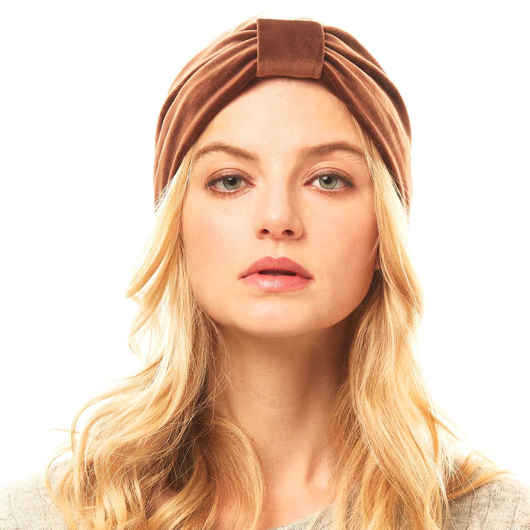 Velvet Knotted Ribbon Headband