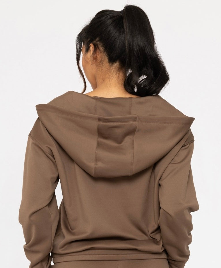 Mono B Elevated Pullover Henley Hoodie