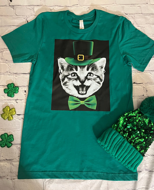 St. Patrick's Day Cat Tee