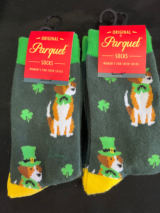 St. Patrick’s Day Dog Socks