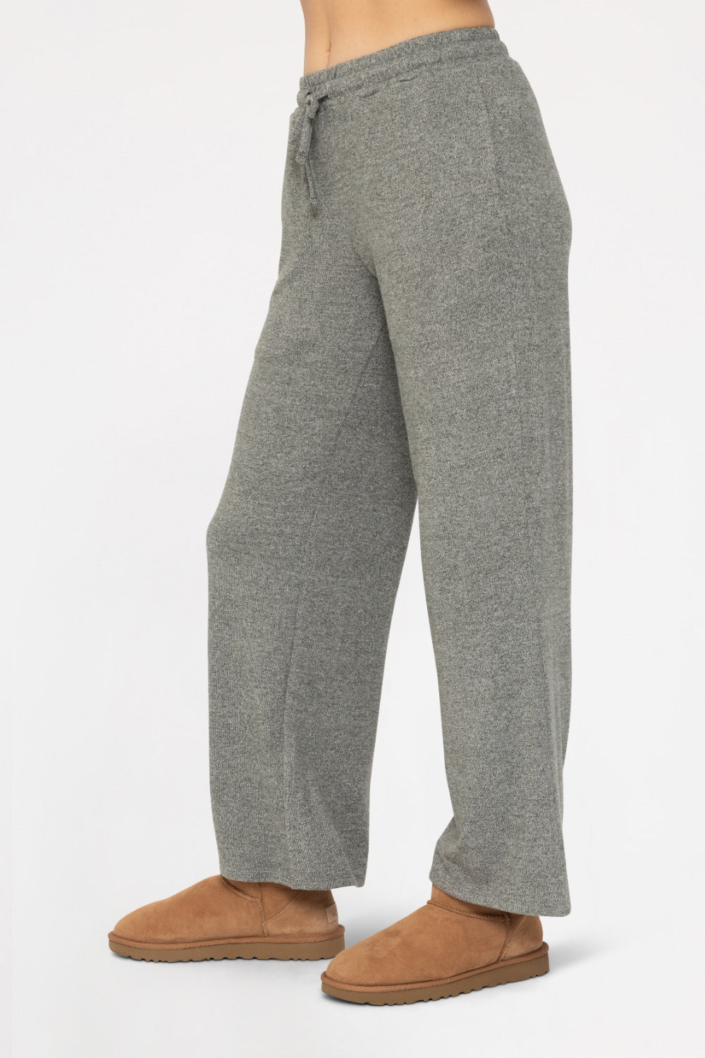 Mono B Brushed Wide Leg Lounge Pants (2 Colors)