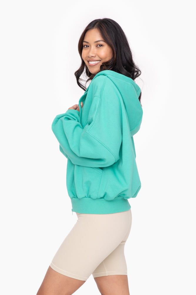 Mono B Oversized Zip-Up Hoodie