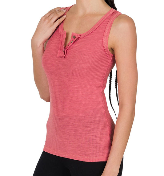 Zenana Ribbed Tank Top