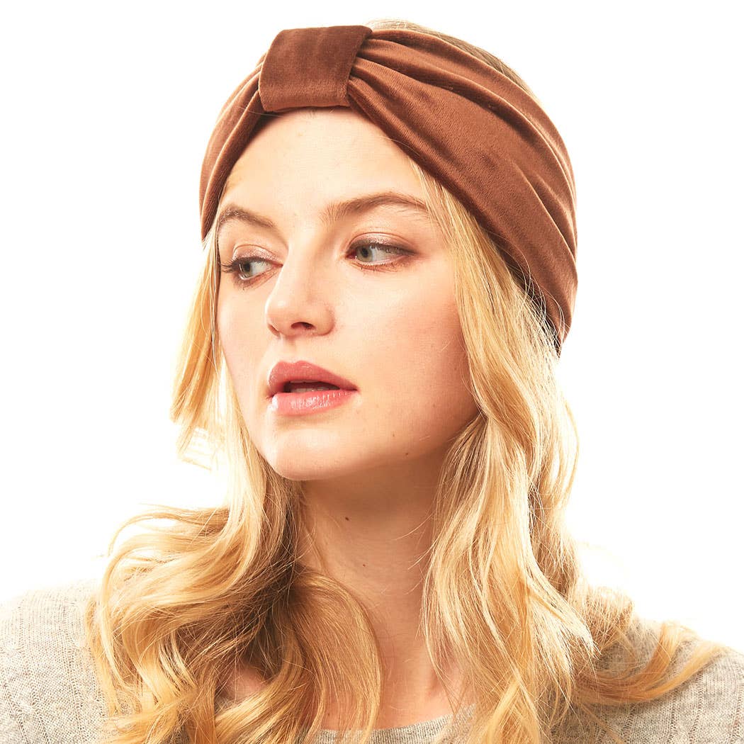 Velvet Knotted Ribbon Headband