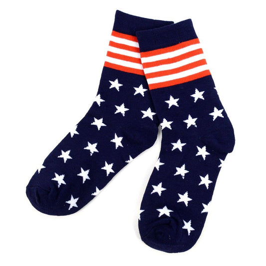 American Flag with Stars & Stripes Socks