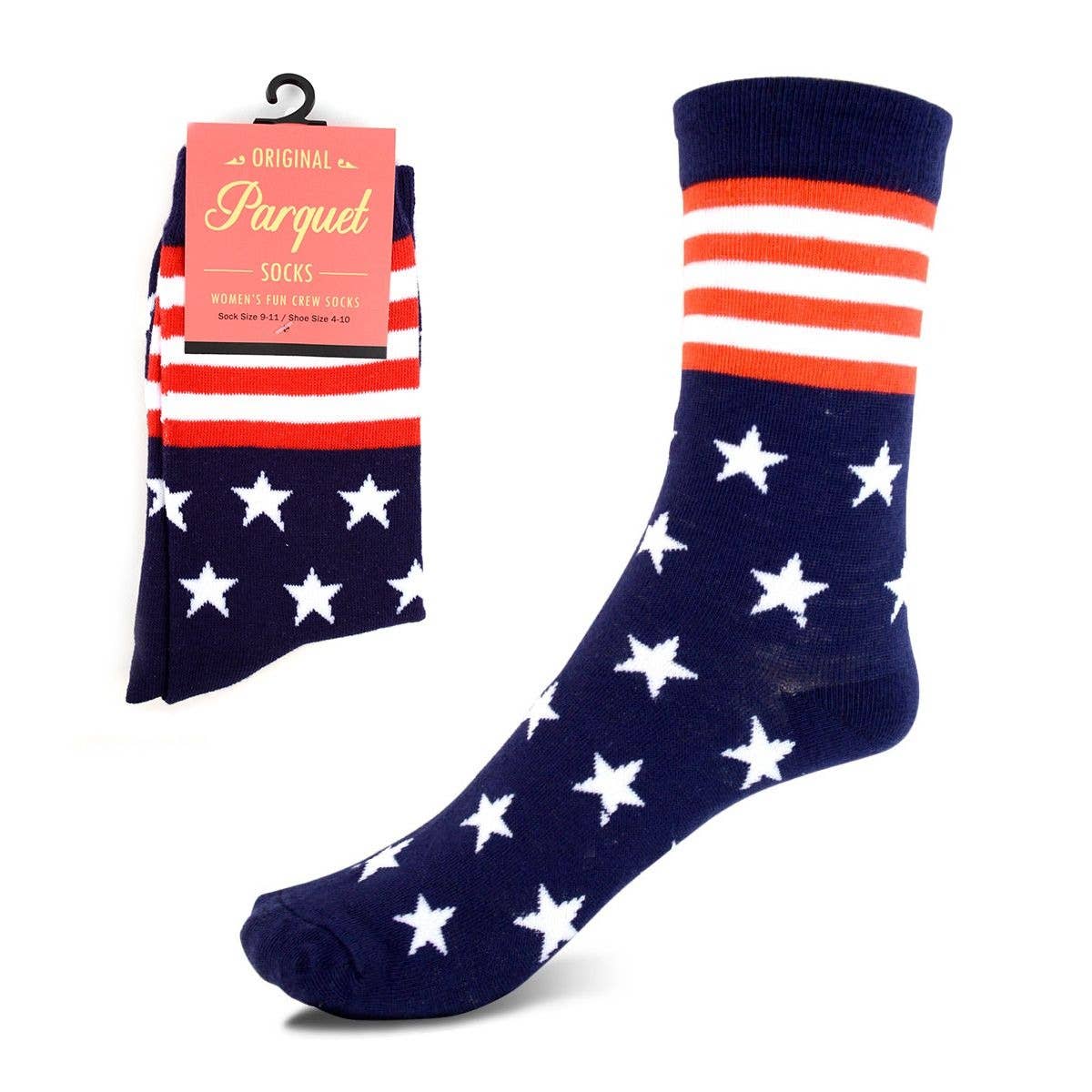 American Flag with Stars & Stripes Socks