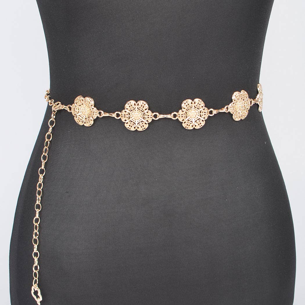 Floral Chain Belt