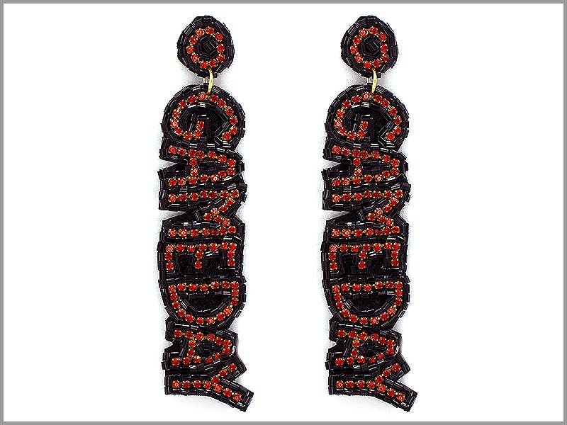 Game Day Beaded Earrings