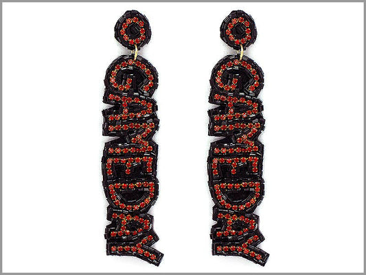 Game Day Beaded Earrings